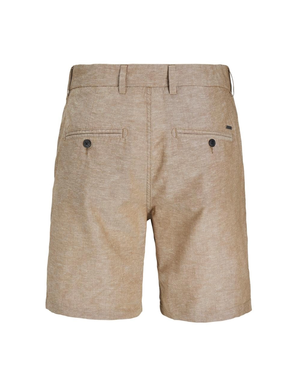 Shorts aus Baumwolle und Leinen, XXL, braun
