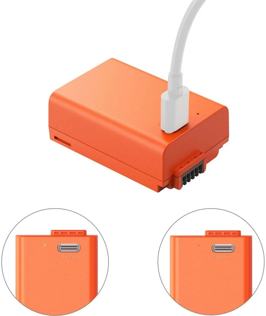 SmallRig 4967 EN EL25 USB C Rechargeable Camera Battery (Ora