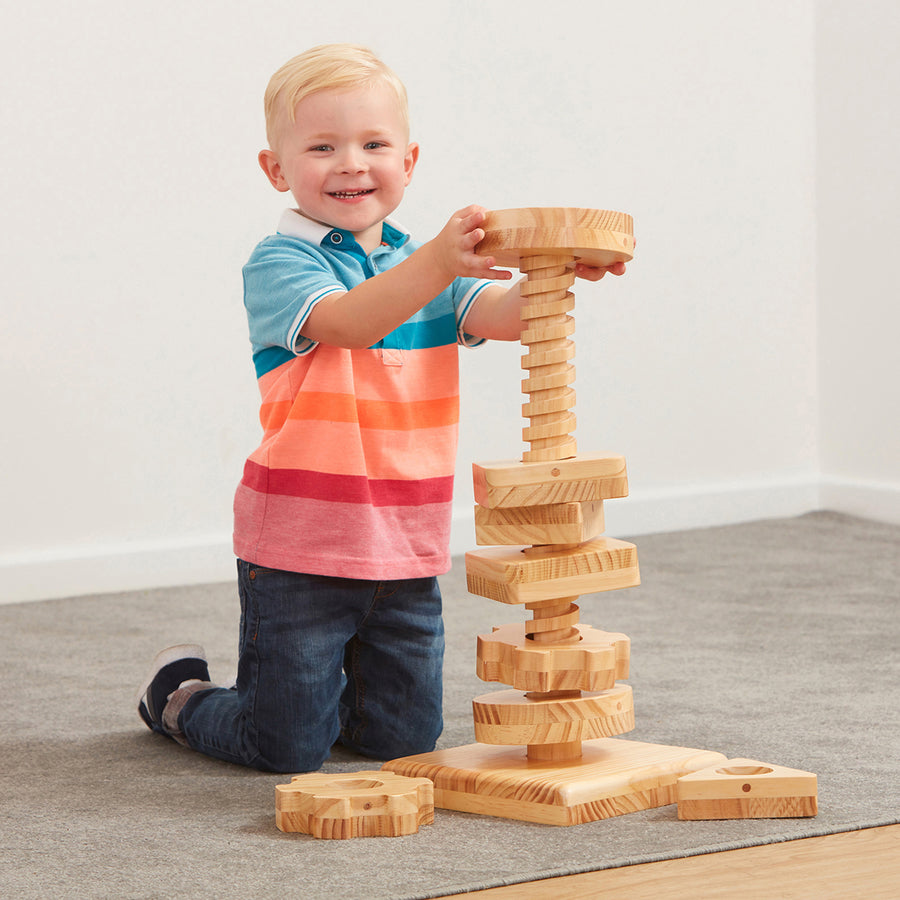 TTS Motor Skills Dreh- und Wendeturm – Lernspielzeug aus Holz | Neu