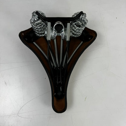 Sella Monte Grappa Fahrradsattel aus braunem Leder – Retro-Look | Gebraucht