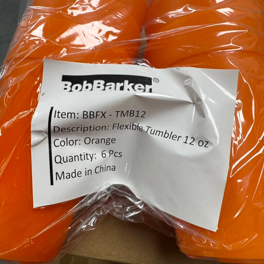 Teil 336x BobBarker BBFX-TMB12 Flex Thumbler 120z Orange