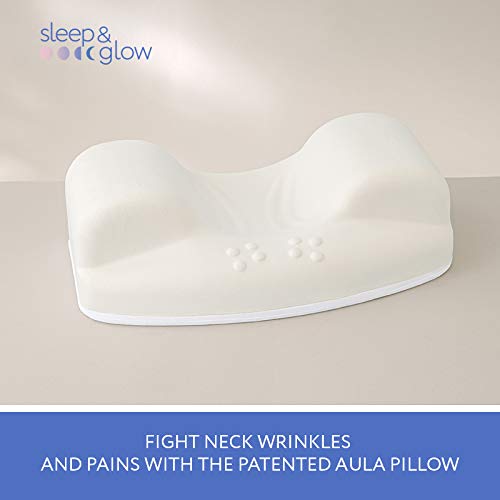 Sleep&amp;Glow Aula Kissen – Für Rückenschläfer | Anti-Aging-Schlafkissen | Neu
