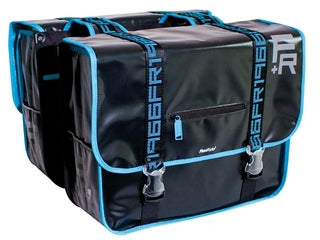 Fahrradtasche – Geräumig und stylisch, 37 l, in Schwarz/Blau/Aqua