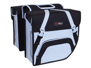 Doppelte Hybrid-Fahrradtasche Eismetallic -