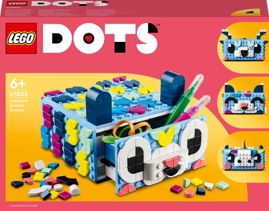 Lego DOTS 41805 Kreatives Tier-Schubladen-Bastelset