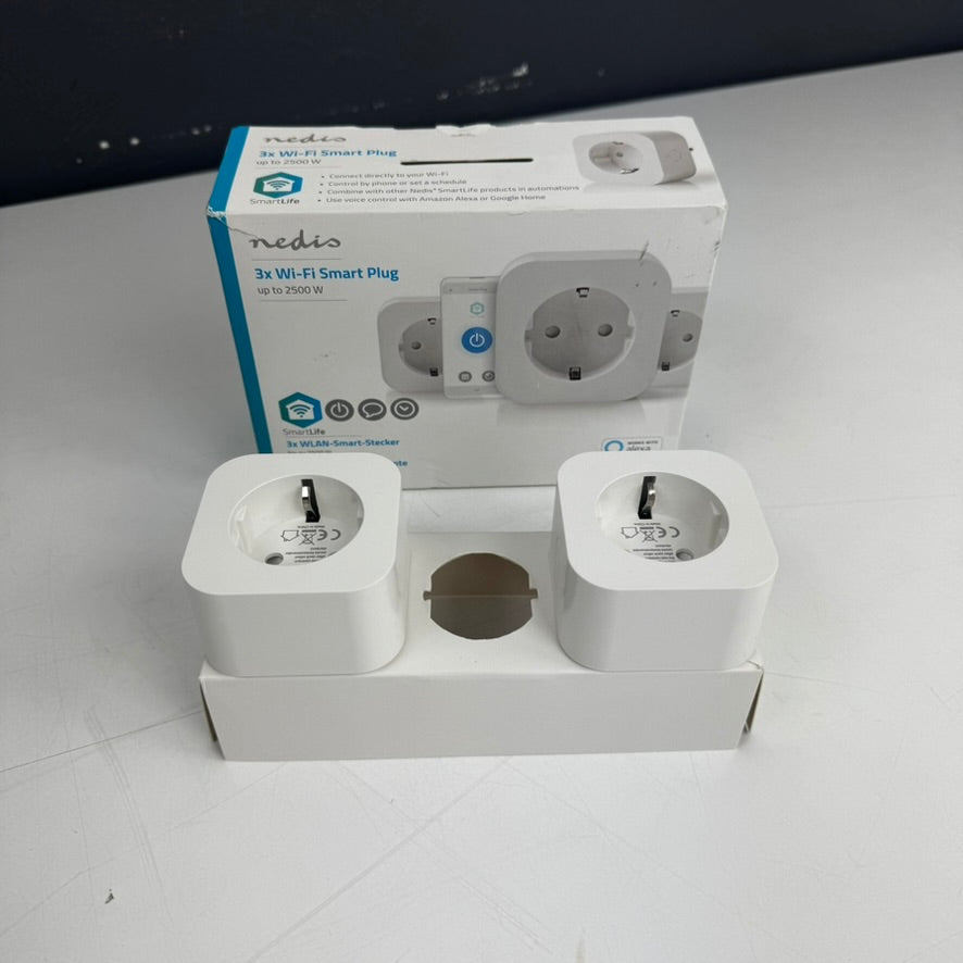 Nedis WLAN-Smart-Steckdosen-Set – 2 Stück | Intelligente Steckdosen | Gebraucht