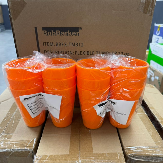 Teil 336x BobBarker BBFX-TMB12 Flex Thumbler 120z Orange