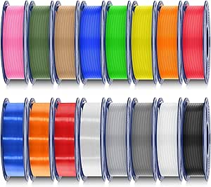 Sunlu 3D-Filament PTEG – 1,75 mm / 1 kg – Verschiedene Farben – Neu