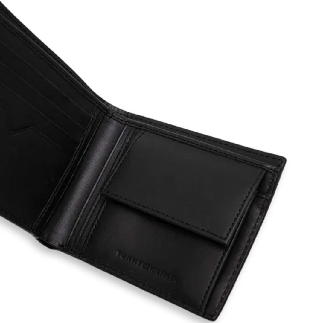 Nappa-Ledergeldbörse mit durchgehendem Labelmotiv