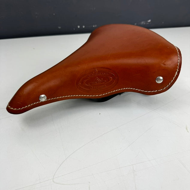 Sella Monte Grappa Fahrradsattel aus braunem Leder – Retro-Look | Gebraucht
