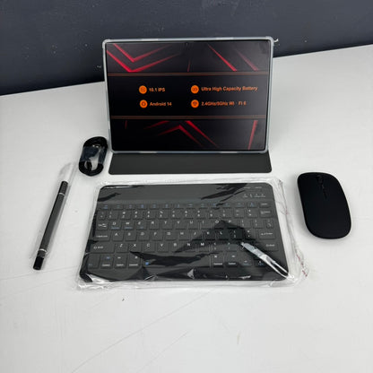 ATMTPC Tablet 64 GB mit Maus &amp; Tastatur – Grau | Komplettset | Neu