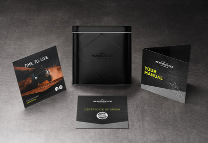 Aeromeister Amsterdam Mundo AM1606 – Herrenuhr mit robustem Design und Chronograph | 47 mm | Schwarz/Grau