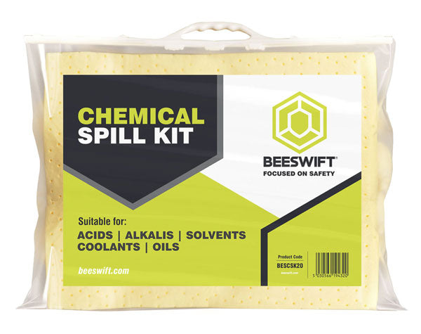 Beeswift Ölbindemittel-Set 20 l – Ölabsorptionsset – Weiß