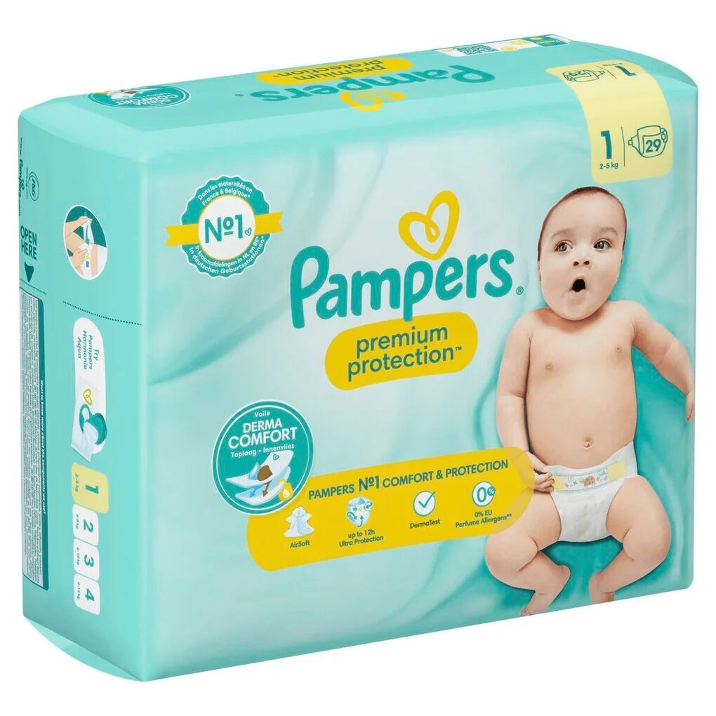doos 30x pamper nr 1 2-5kg (proefverpakking)
