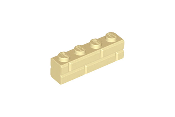 LEGO Masonry Bricks 1×4 (20 stuks) Tan 15533  Gewicht 0,015 g Afmetingen 1,00 × 4,00 × 5,00 mm