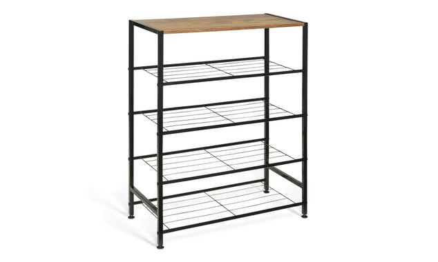 Metalenschoenenrek 12 paar  (L) 63 x (B) 30 x (H) 80 cm
