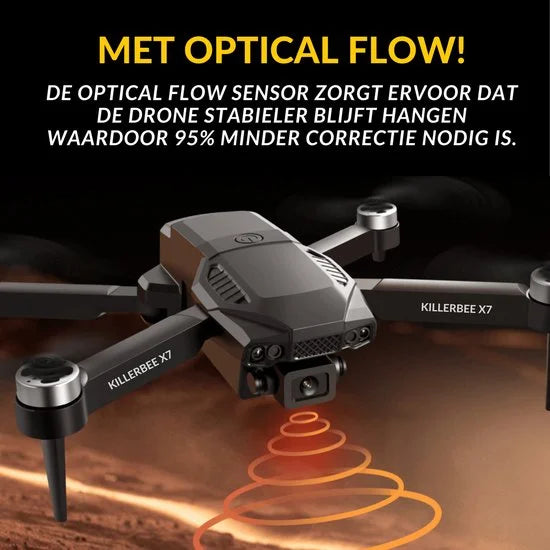 Killerbee X7 Raptor - Drone met dubbele camera - geschikt voor kinderen en volwassenen - 4 accu's