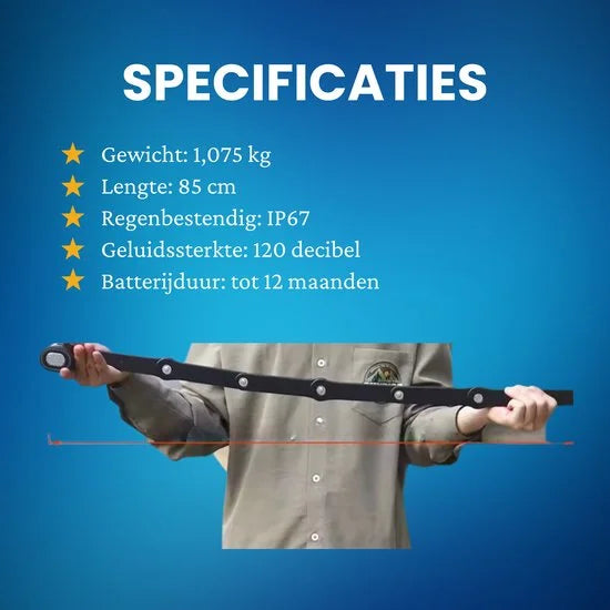 Loxure Vouwslot met Alarm - Alarmsysteem voor Fiets & Scooter - Kettingslot - Fietsalarm met Slot - 120 Decibel - Waterdicht Fietsslot