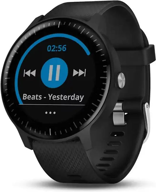 Garmin Vivoactive 3 Music 30,4 mm zwart met siliconen bandje zwart
