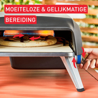 Tefal Pizza Pronto JM4120 pizza oven op gas + pizzaschep