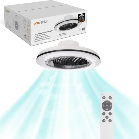 Proventa 3D Air Plafondventilator met verlichting 50 cm