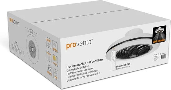 Proventa 3D Air Plafondventilator met verlichting 50 cm