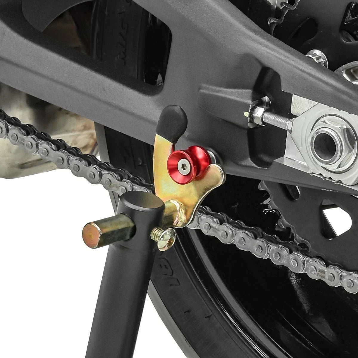 Motorfiets achterpaddockstand-dolly ConStands Mover II zwart mat motorfiets