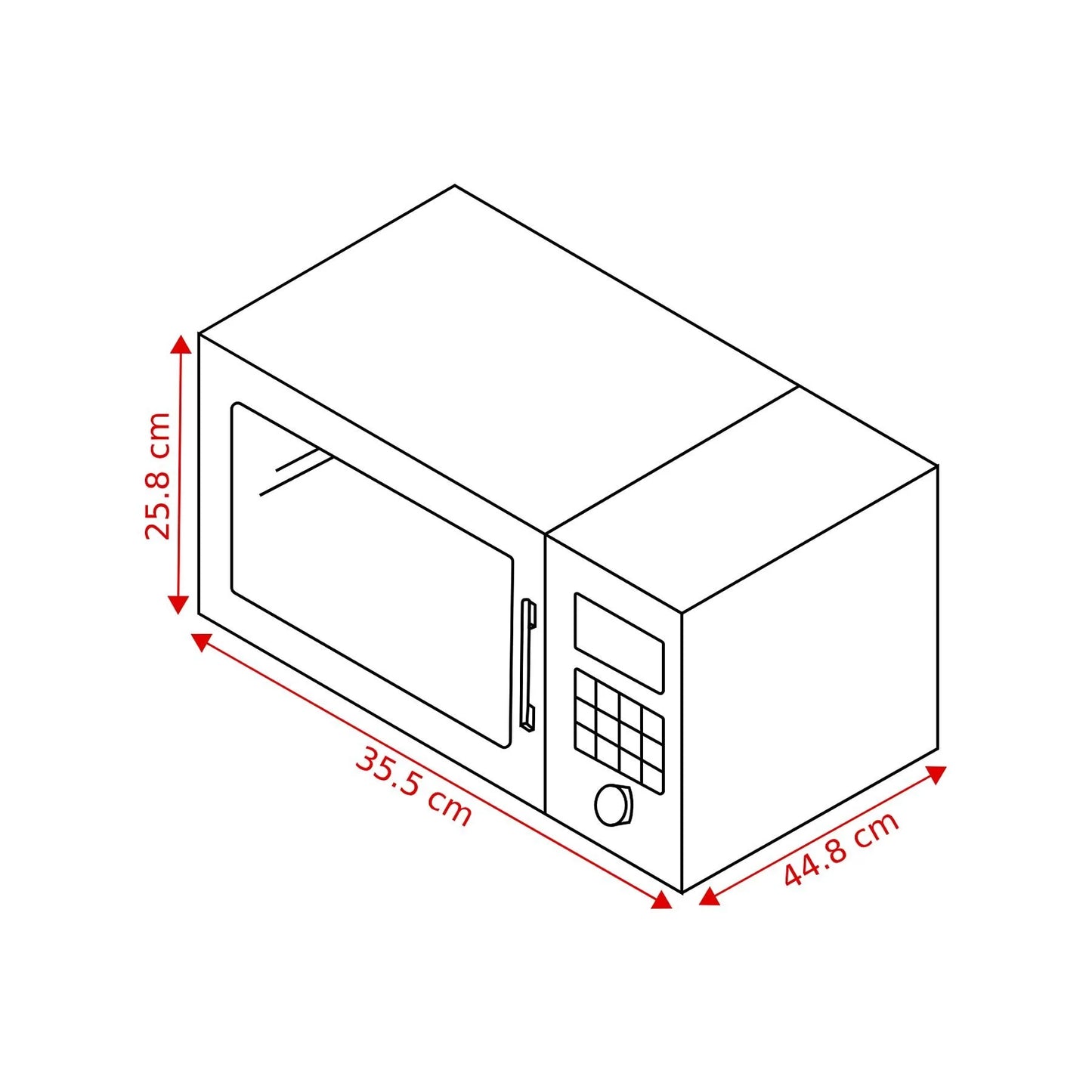 OK OMW 2024-1 - Magnetron - 700 W - Inhoud 20 l Wit