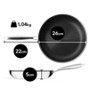 Hybride antiaanbak koekenpan 26CM