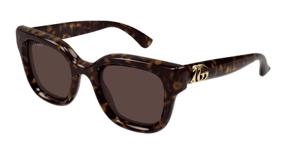 Gucci Zonnebril Ronde frame donkerbruin panterprintGG1828S 002 4922 145 S