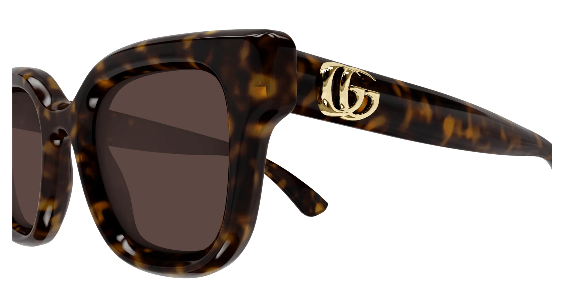 Gucci Zonnebril Ronde frame donkerbruin panterprintGG1828S 002 4922 145 S