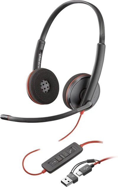 HP Poly Blackwire C3220 – Over-ear headset – Kabel – Stereo – Zwart zonder verpakking