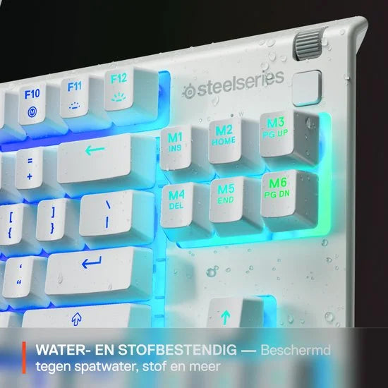 SteelSeries Apex 3 TKL - Wit - RGB Gaming Toetsenbord - US Qwerty - IP32