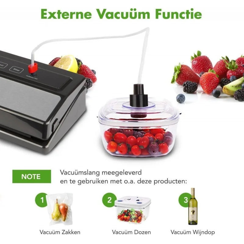 KITCHENBROTHERS KB667 vacuümmachine 110W met instelbare zuigkracht