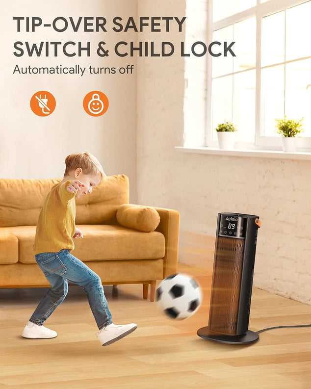 Space Heater for Indoor Use, 1500W Fast Heating