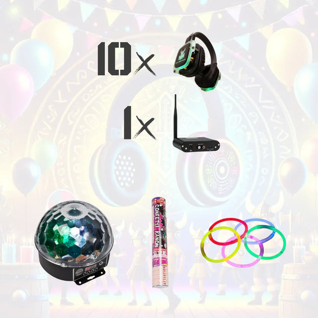 Silent disco set van 10