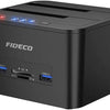 Fideco Hard Drive Docking Station, USB 3.0 Dual-Bay, 2 10TB,