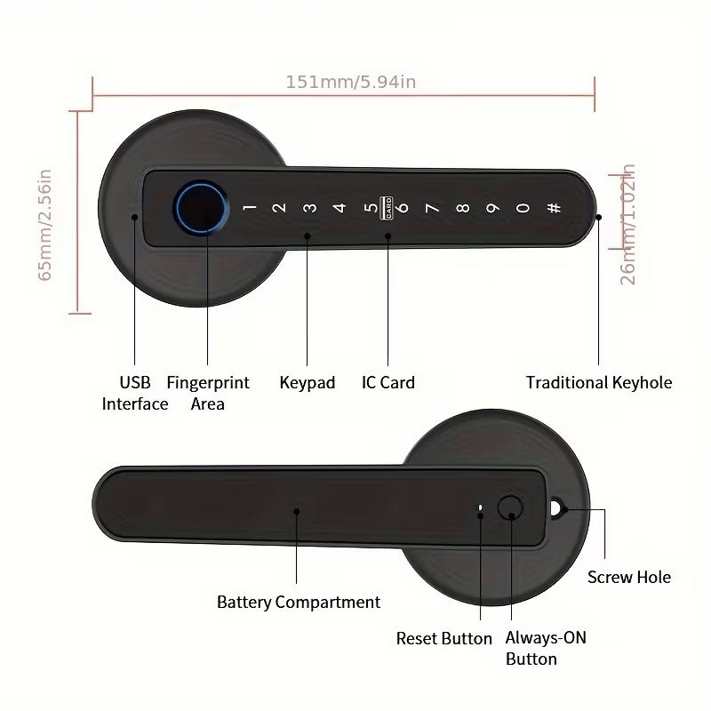 Smartlock slimme deurklink