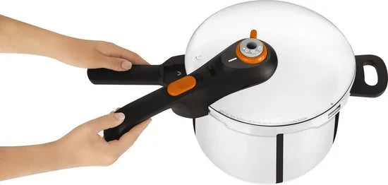 Tefal Snelkookpan Secure Click P2530756 6L - Secure 5-beveiligingssysteem met 2-traps kookregelaar