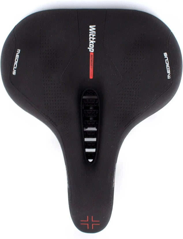 Wittkop Medicus Airflow fietszadel voor tochten en stad met traagschuim zwart Eén maat