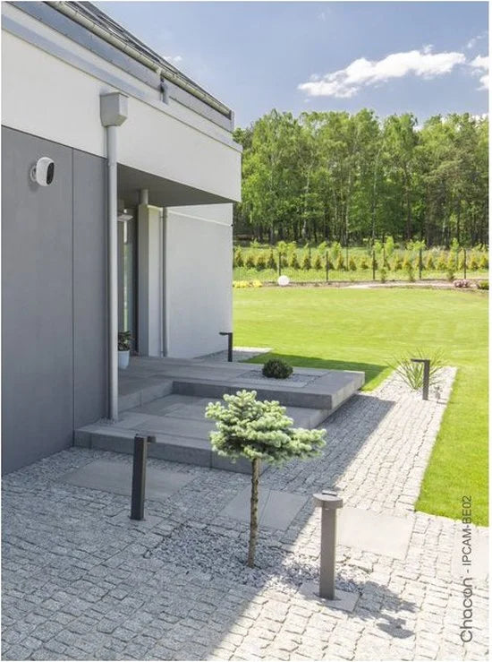 IPCAM-BE02 HD draadloze buitencamera op batterijen – Wifi – 100% draadloos - 1920x1080p - Werkt met Google Home en Alexa