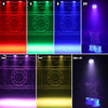 200 W LED Par Koplamp RGB UV zwart licht 18 LED podiumlicht partylicht DMX-4/8CH spot | EU STEKKER