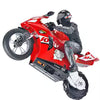 Afstandsbedieningsmotor 1/6 schaal 2,4 GHz RC dual-motor zelfbalancerende motorfiets met zes-assige gyroscoop RTR-versie rood