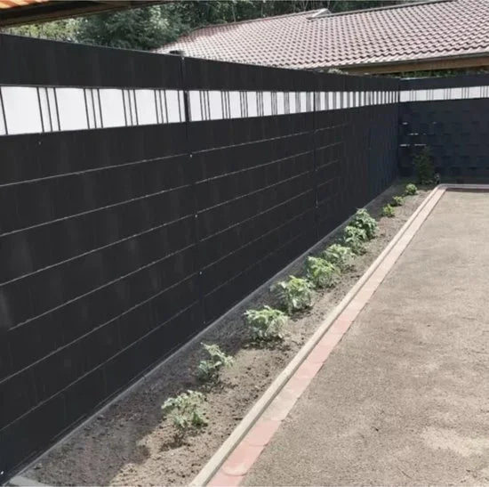 Gardlov Vlechtband Hekwerk - 19 cm x 35 m - UV-bestendig - Zwart