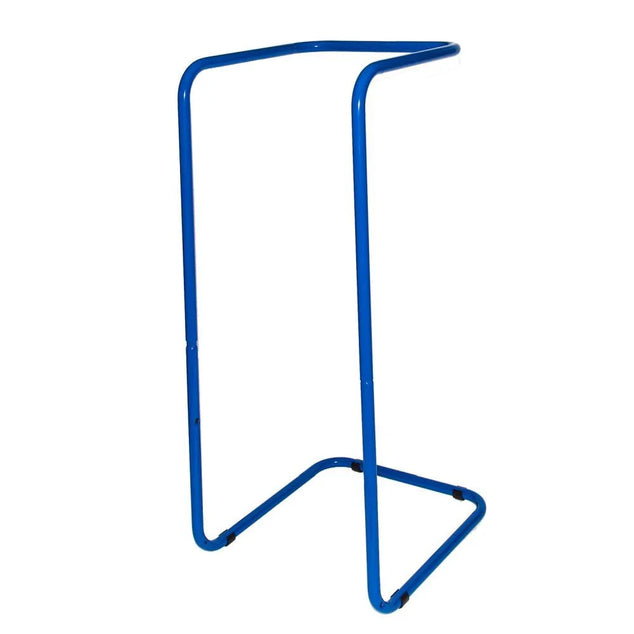 Afvalzakhouder 400 liter, blauw gecoat - Knapzakhouder + wielen kws100-kz