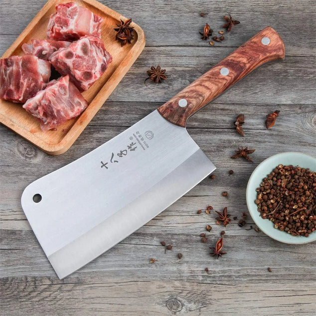 Heavy Duty Heft Cleaver slagersmes voor het hakken van botten Stevig keukenmes