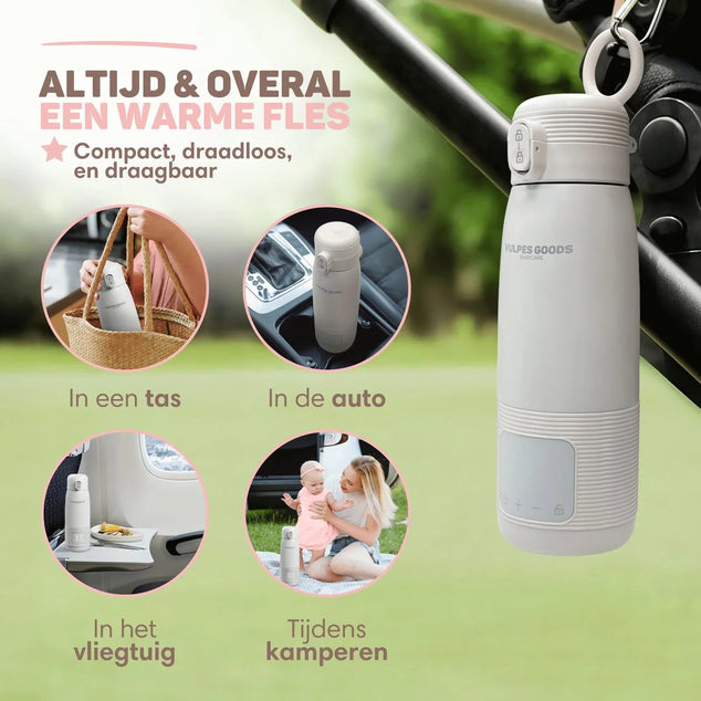 Flesverwarmer Draagbaar Nomad