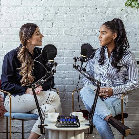 Mixerkit met live geluidskaart DJ-controller - BM800 microfoon voor live optredens opnames pc- karaoke-feestjes speelstemmen