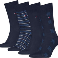 Tommy Hilfiger | Giftbox Herensokken 4-Pack Navy | Heren | 43-46