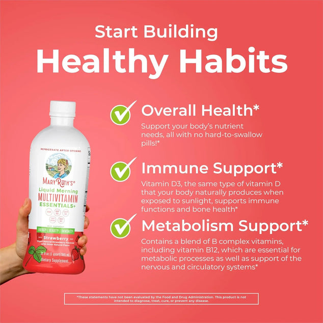 Morning Liquid Multivitamin  NON GMO  GLUTEN FREE  VEGAN  Immune Support